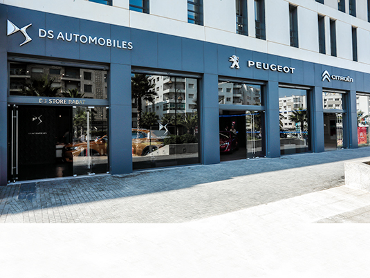  شارع المسيرة الخضراء المرموق بالدار البيضاء يحتضن المعارض الجديدة )Store( الخاصة بـ Peugeot وCitroën وDS