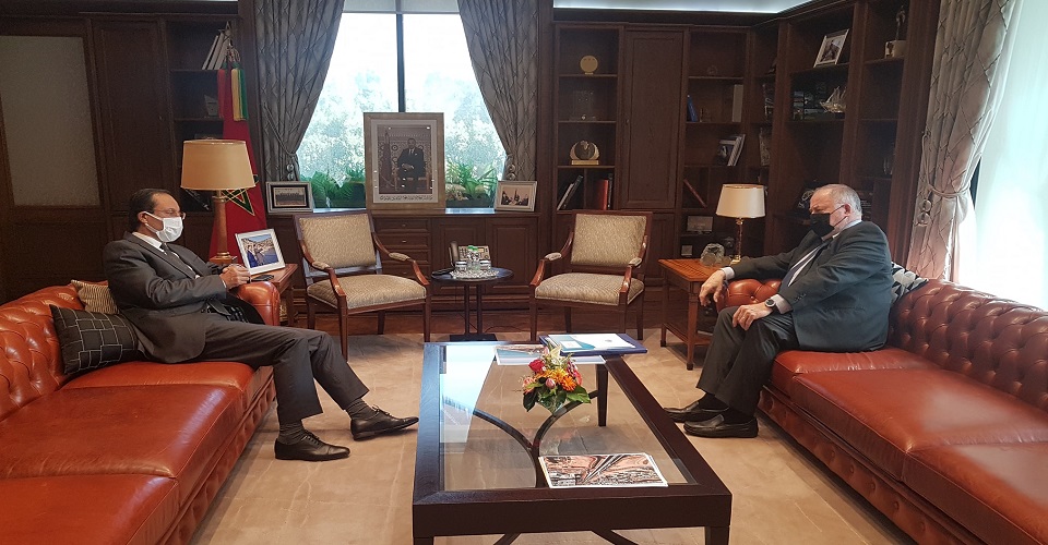 اعمارة يستقبل رئيس المجلس العالمي للماء