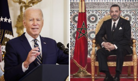 جلالة الملك يتلقى اتصالا هاتفيا من الرئيس بايدن