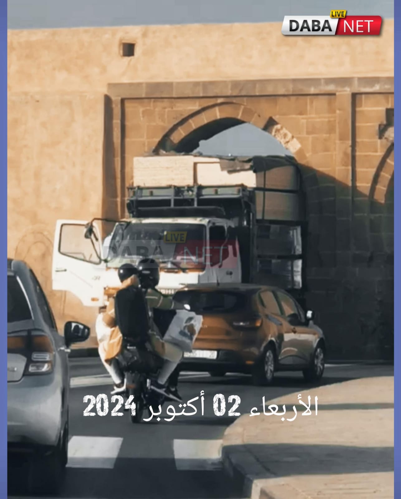 سلا: اصطدام شاحنة بقوس باب البرج