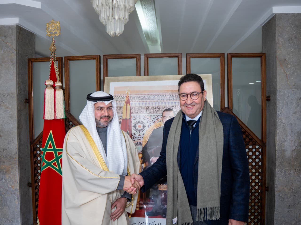 ​قيوح يتباحث مع رئيس الهيئة العامة للطيران المدني الكويتي